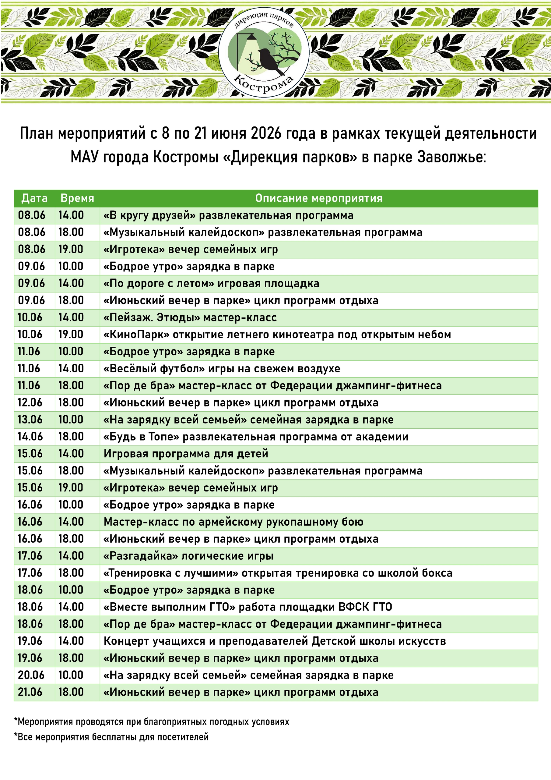 Калейдоскоп событий